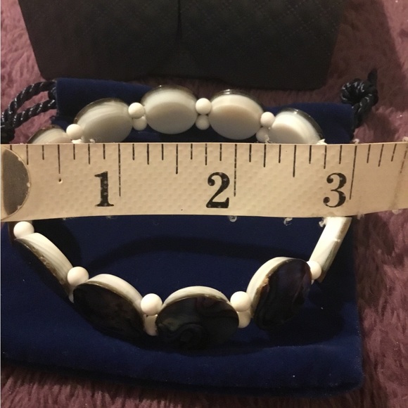 Vintage Artisan Crafted By Samual B bracelet Natural Gemstone Bracelet- 8” - Picture 4 of 4